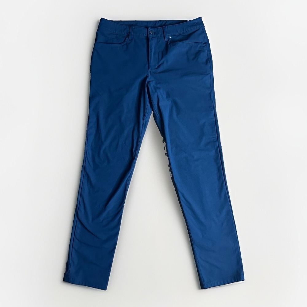 Lululemon ABC Slim-Fit Trouser Mens 32x32 Blue Golf Warpstreme Stretch 5-Pocket